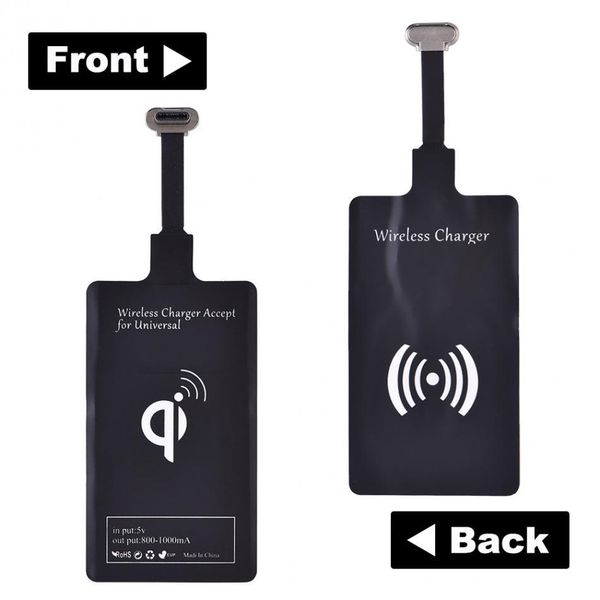 

cgjxsvife ultra -thin type -c qi standard wireless charging receiver charger sticker chip for mobile phones with type c interface