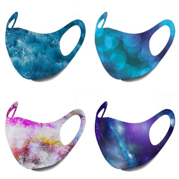 

obi98 ice magic sunscreen triangle skull scarf printing riding half breathable mask balaclavas face bandana multifunctional mask silk sku#91