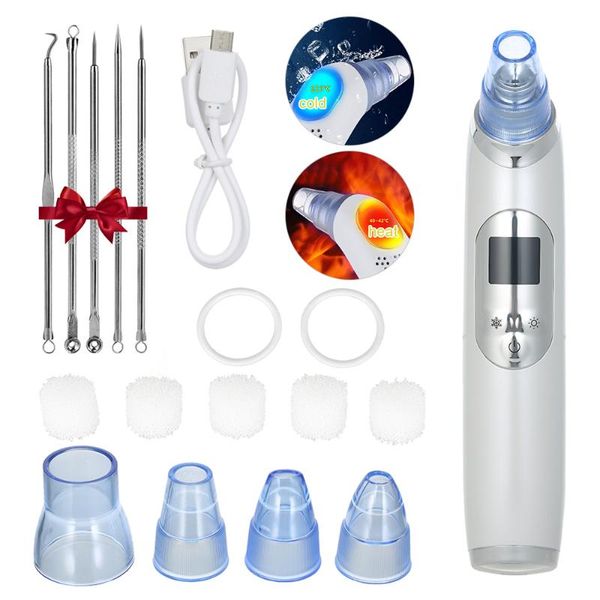 

cleaning blackhead remover pore vacuum electric cleaner extractor tool device with 5pcs acne removing tools