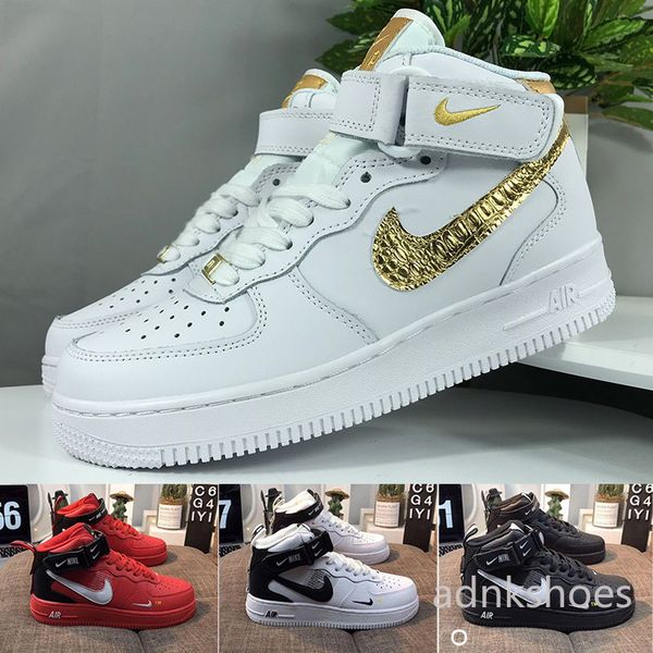 

новый 1 полезность классический черный белый красный dunk мужчины женщины кроссовки один спорт скейтборд high low cut пшеничный кроссовки кр