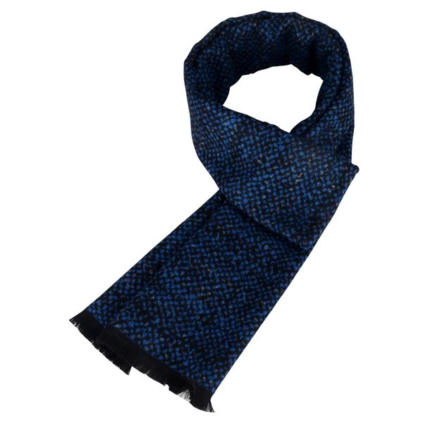 

windj blue dot winter scarf for men warm cashmere soft tassel cotton, Blue;gray