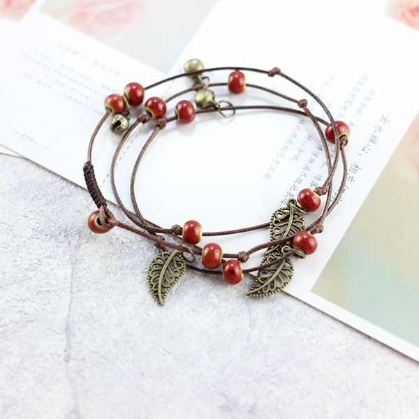 

bracelets for girls bohemia ceramic charm bracelets for women wholesale drop shipping simple #5090, Red;blue