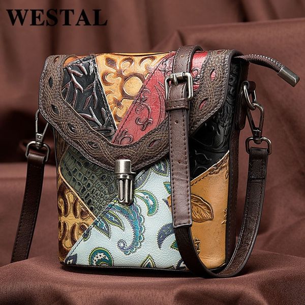 

cross body national style fashion women leather shoulder-bag shoulder leisure over-the-shoulder bag 2021 contrast splicing package