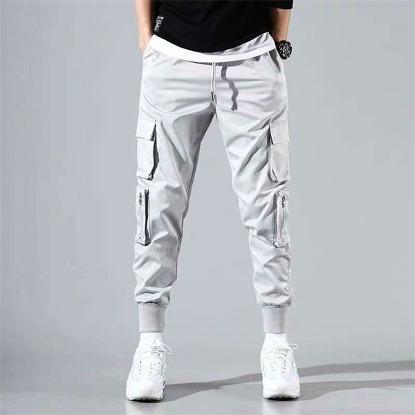 

cargo pants men 2020 mens streetwear joogers pants black sweatpant male hiphop autumn pockets trousers overalls