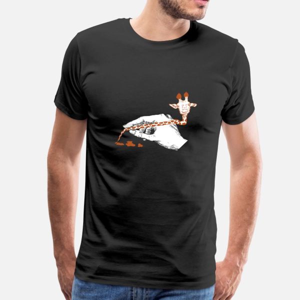 

hand writing geraffe t shirt men print tee shirt o neck leisure gift new fashion summer style kawaii shirt
