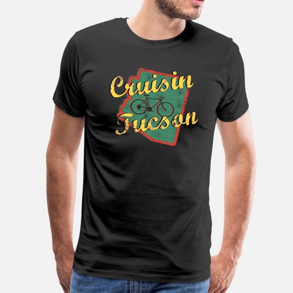 

bicycle bike tucson arizona vintage t shirt men design cotton size s-3xl unique gift breathable summer style leisure shirt