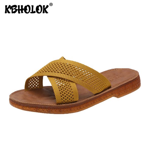 

women's slippers 2020 new summer woman slipper mesh breathable beach slipper female shoes woman slides casual women slide, Black