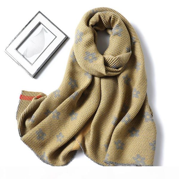 

fashion double-sided two-color scarves cashmere feel ponchos pashmina women winter capes thick warm wrinkled shawl blanket scarf accessories, Blue;gray