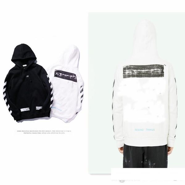 

2019 pullover hoodies summer new classic swaetshirt embroidery black mark fashion hooded long-sleeved men's sweater size s-xxl