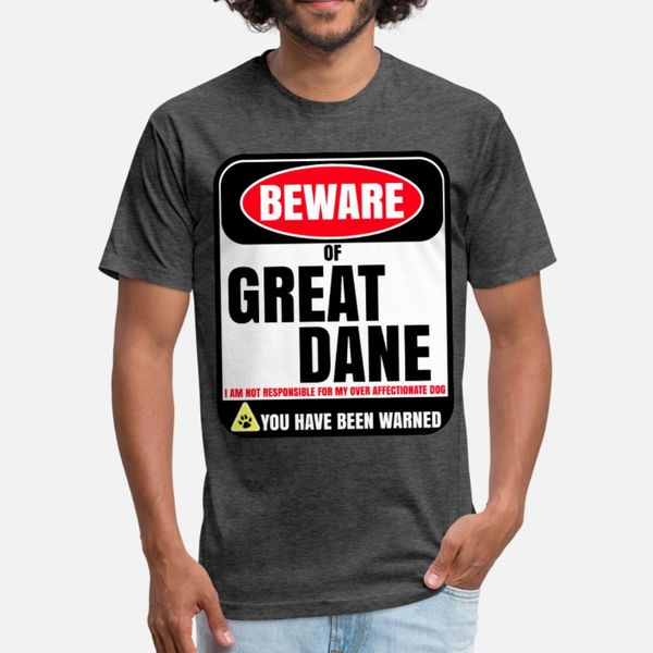 

beware of great dane i am not responsible for my t shirt men customized short sleeve crew neck formal fitness authentic spring autumn shirt