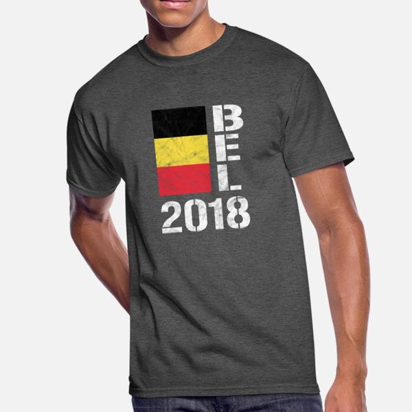 

belgium 2018 bel 2018 soccer football fan t shirt men printed 100% cotton s-3xl clothes interesting funny casual summer leisure shirt