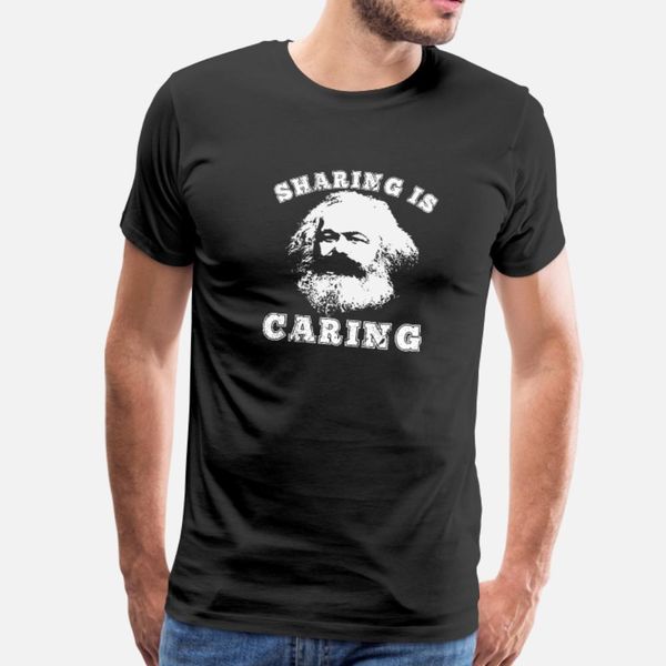 

varsity style socialism karl marx sharing is t shirt men create 100% cotton size s-3xl pictures fit authentic spring autumn pictures shirt