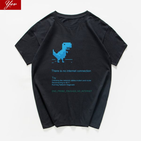 

там нет интернета! программист смешно т рубашки мужчин graphic новизна geek мужчины топы тенниска хлопок тис лето футболки мужской одежды