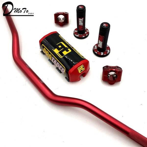 

motorcycle handlebar 1-1/8" handle bar pads grips pit pro racing dirt pit bike motorcycle cnc 28.5mm adapter pro taper grips