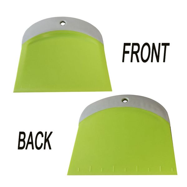 

kitchen gadgets curved edge dough scraper flexible safe bread making trapezoidal