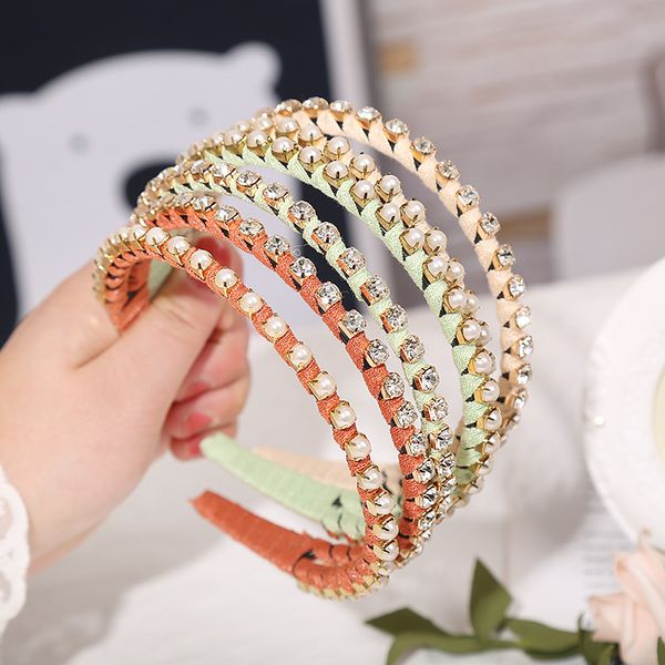 

headband women crystal double layer hairbands rhinestone headbands for girls party headdress hair hoop korean hair accessories