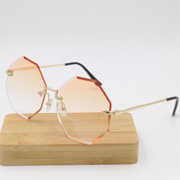 

new irregular sunglasses fashion frameless trimming women polygon glasses ocean sun glasses women sunglasses, White;black