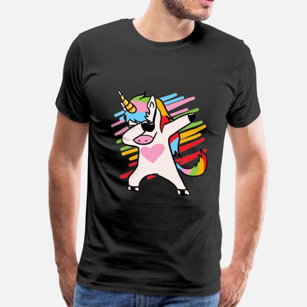 

dabbing unicorn and unicorn dab t shirt men personalized cotton round collar solid color sunlight comical spring autumn letter shirt