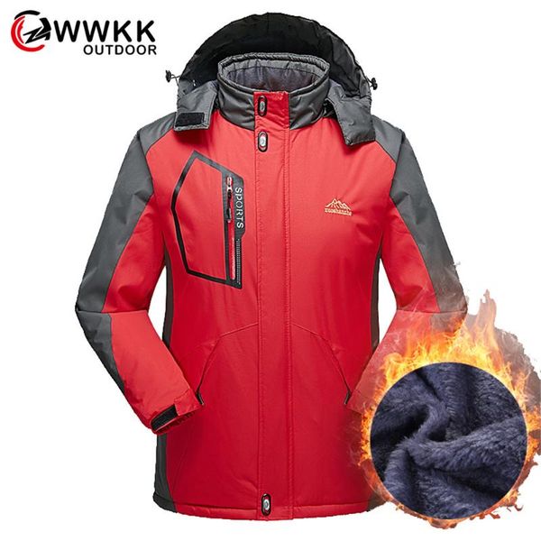 

wwkk походных куртки теплой куртки кемпинг trekking лыжа мужчины открытой спортивная одежда водонепроницаемых пальто мужчина с капюшоном зим, Blue;black