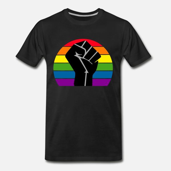 

blm fist rainbow lgbt+ & blm pride fist t shirt men designing tee shirt round neck pictures gift funny casual summer formal shirt