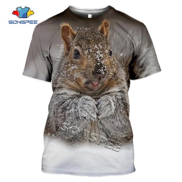 

animal squirrel summer homme 3d print shirts funny oversized hentai men clothing