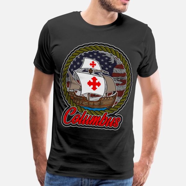 

happy columbus day columbus national holiday gift t shirt men designing short sleeve plus size 3xl homme crazy spring autumn shirt