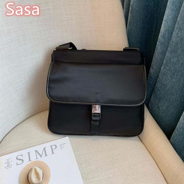 

sasa 2020 leisure straddle single shoulder bag for couples waterproof oxford textile business briefcase nylon bag