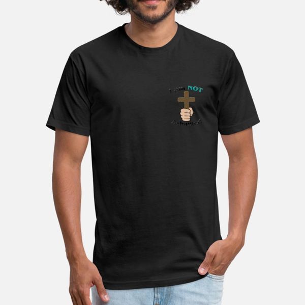 

i am not ashamed t shirt men custom 100% cotton s-xxxl gents anti-wrinkle basic spring letters shirt
