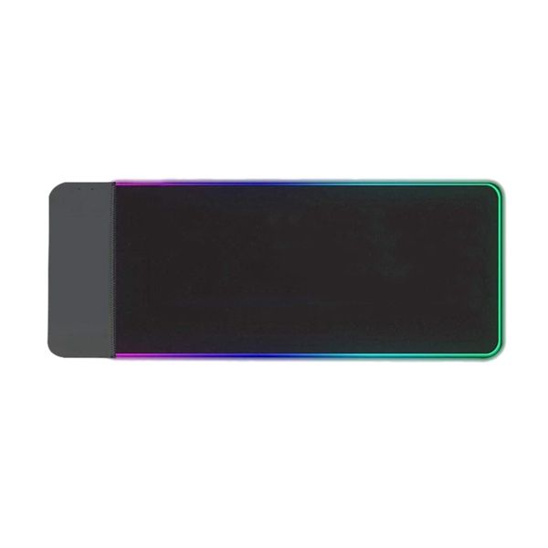 

qi wireless charging mouse pad 10w 2 in 1, extended soft led gaming keyboard mat, large mousepad non slip rubber base, for all q