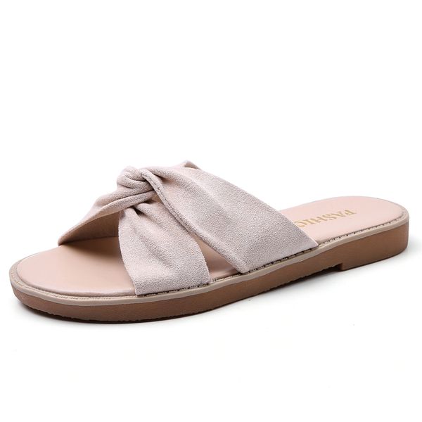 

summer casual women's shoes with flat sandals outside slippers women, Black