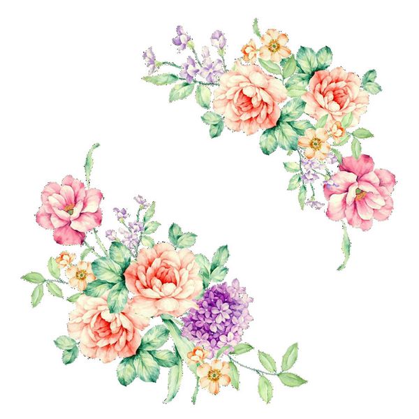 

fridge pvc peony blossom diy toilet self adhesive colorful flowers wall sticker