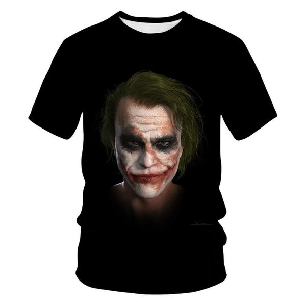 

new clown summer flame printed short sleeved and men3d 5xl 3d print shirts hippie oversized harajuku men clothing