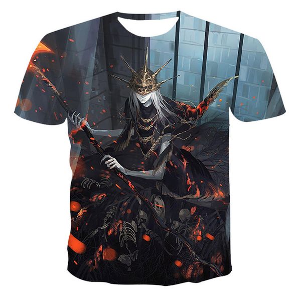 

new bloody lady maria dark anime horror game 3d men 3d print shirts humor plus size aesthetic men clothing