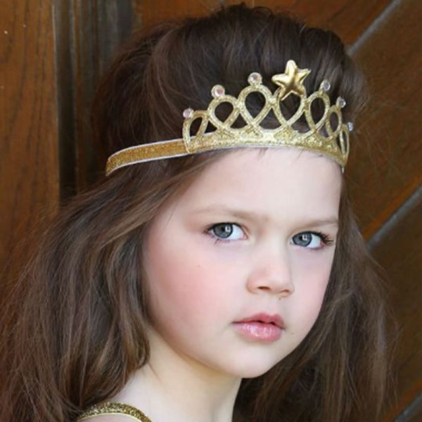 

hair accessories baby infant safe band baptism 's first month a year of age birthday crown headbands, Slivery;white