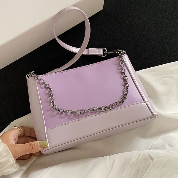 

chain pu leather crossbody bags for women 2020 spring fashion shoulder handbags female travel lady cross body bag