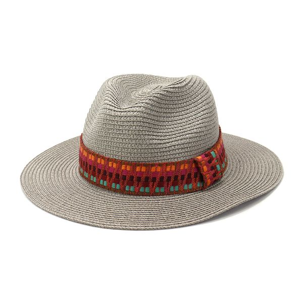 

new arrivals timelimited designers spring and summer men and women british style jazz hat outdoor sunscreen breathable big brim sunbonnet, Blue;gray