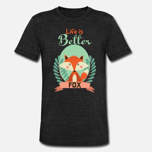 

life is better with a fox shirt t shirt men designer cotton size s-3xl cool anti-wrinkle funny summer original shirt