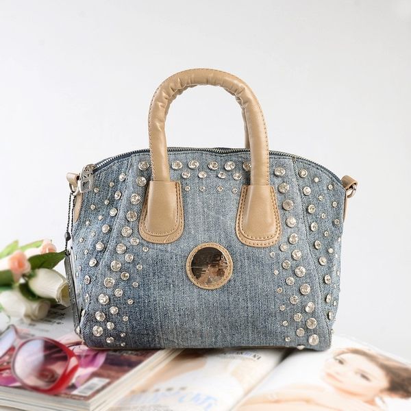 

new vintage мода болса feminina бриллианты бисероплетение denim джинсы женщина верхняя ручка сумочки вечерние сумки totes для женской