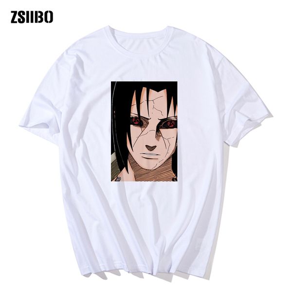 

black men tshirt harajuku cartoon anime naruto pain t shirts men streetwear short sleeve tee japanese hip hop men's t-shirt