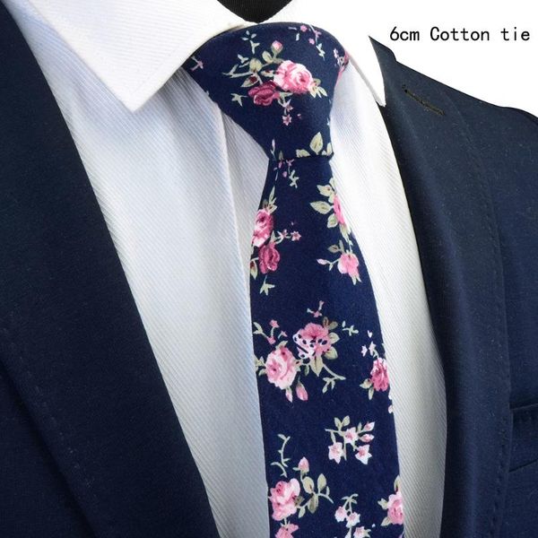 

ricnais classic 6cm slim 100% cotton mens necktie black red floral print neck tie for male wedding party skinny accessories gift, Blue;purple