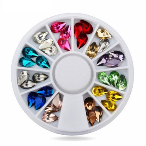 

nail glitter 1 pcs large water drop drill mirror powder metallic color art gel polishing chrome flakes decorations manicure, Silver;gold