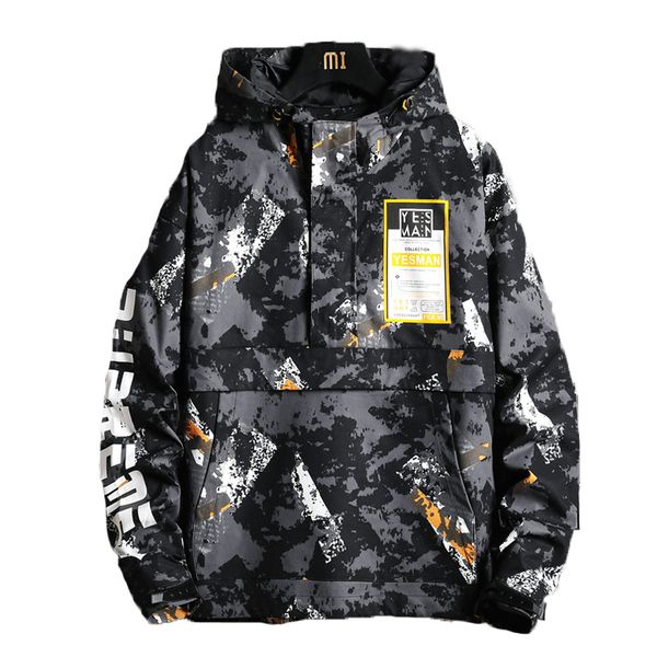 

2020 outdoor motorcycle jacket men winter softshell hip hop camo jacket men streetwear waterproof jaqueta masculina overcoat jj60jk, Black;brown