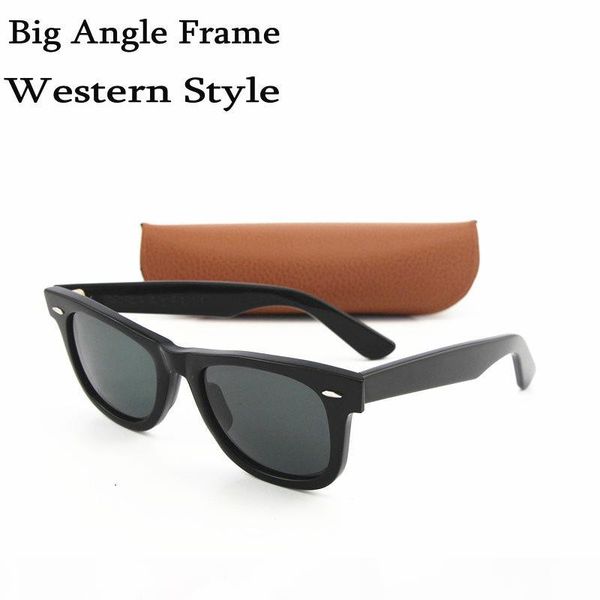 

brand designer txrppr sunglasses classic designer western style square frame black 50mm lens mens womens sun glasses with box, White;black