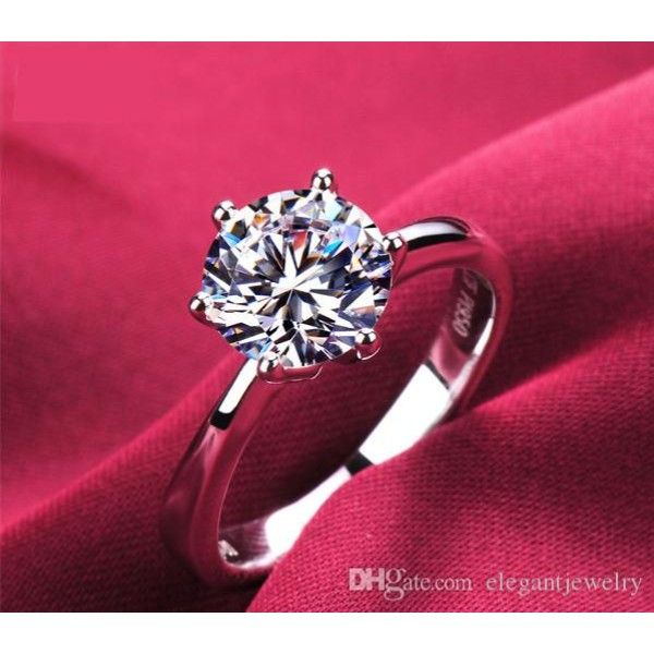 

new real 925 sterling silver ring for women wedding engagement jewelry n61, Slivery;golden