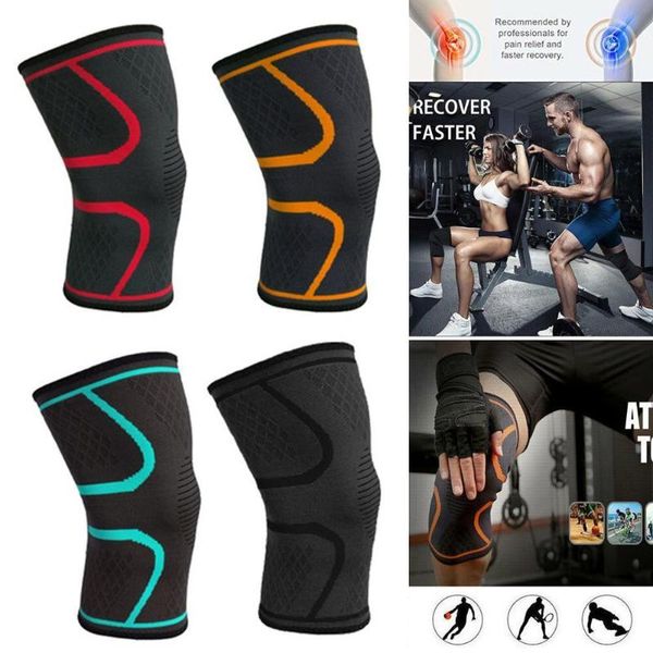

elbow & knee pads x/m/l/xl fitness running cycling support braces elastic pad sleeve volleyball nylon compression sport for basketb p9v5, Black;gray