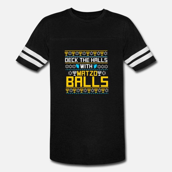 

deck the halls with matzo balls funny jew ish t shirt men design tee shirt s-xxxl formal famous new style spring autumn pictures shirt