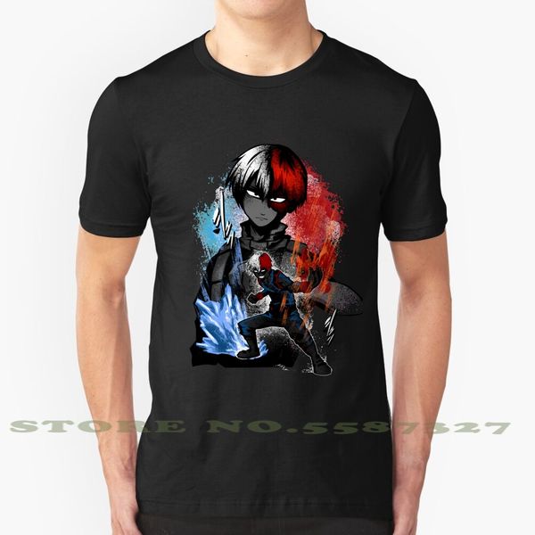 

hero engine half cold half cool design trendy t-shirt tee all might midoria plus ultra superhero hero academia super hero