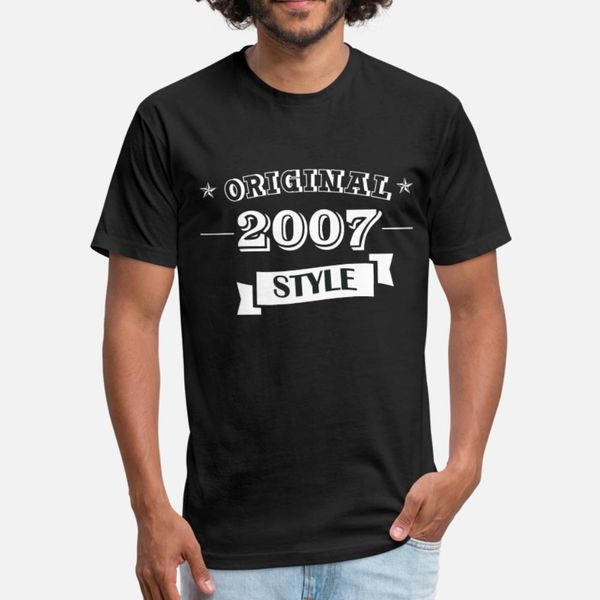 

original 2007 style t shirt men custom 100% cotton plus size 3xl cool gift breathable summer style pattern shirt