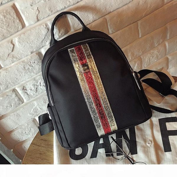 

2017 fahion europe style school bag color strip designers mini backpack shoulder bag backpacks imitation brands pu ing