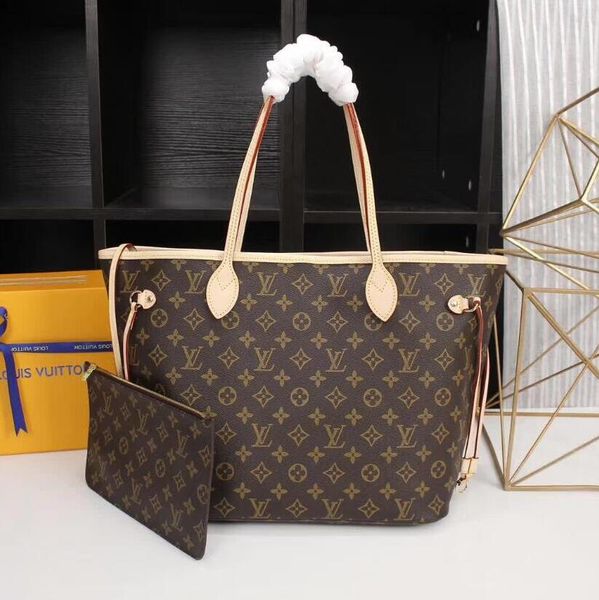 

high qulity leather women handbags+wallet shoulder bags shopping tote bags lv louis vuitton handbag purse wallet